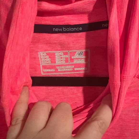 New Balance Women's Bright Pink PullOver - Picture 5 of 6